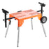 VEVOR Miter Saw Stand with Tabletop and Wheels 330lbs Load Capacity Adjustable