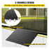 VEVOR Rubber Threshold Ramp, 7.62 cm Rise Threshold Ramp Doorway, 3 Channels Cord Cover Rubber Solid Threshold Ramp, Rubber Angled Entry Rated 997.9 kg Load Capacity for Wheelchair and Scooter