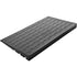 VEVOR Rubber Threshold Ramp, 4" Rise Threshold Ramp Doorway, 3 Channels Cord Cover Rubber Solid Threshold Ramp, Rubber Angled Entry Rated 2200 Lbs Load Capacity for Wheelchair and Scooter