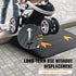 VEVOR Upgraded Rubber Threshold Ramp, 8.9 cm Rise Door Ramp with 1 Channel, Natural Rubber Car Ramp with Non-Slip Textured Surface, 15 tons Load Capacity Curb Ramp for Wheelchair and Scooter