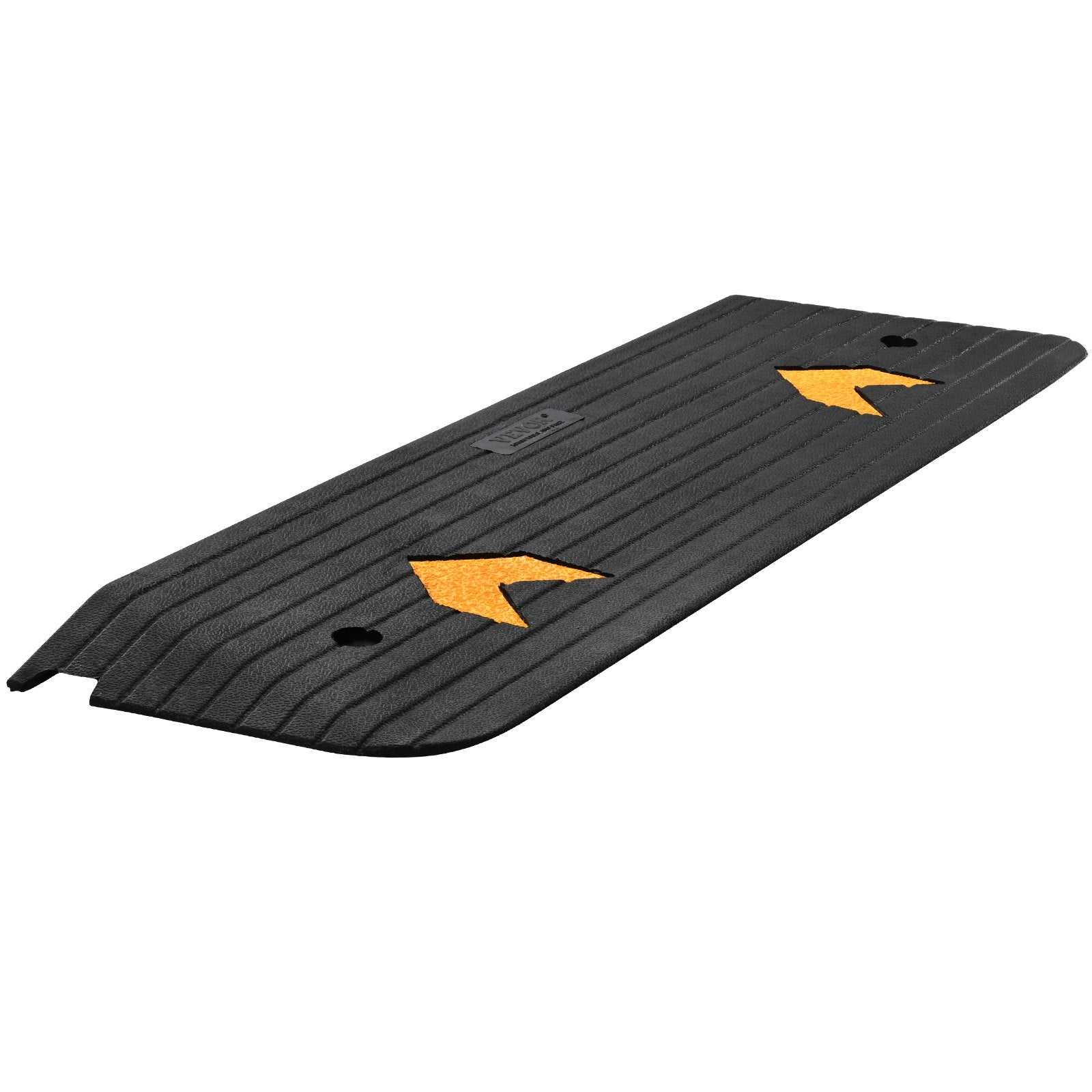 VEVOR Upgraded Rubber Threshold Ramp, 2.5 cm Rise Wheelchair Ramp Doorway, Natural Curb Ramp Rated 15 tons Load Capacity, Non-Slip Textured Surface Rubber Curb Ramp for Wheelchair and Scooter