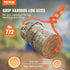 VEVOR Log Skidding Tongs, 45.7cm 2 Claw Log Lifting Tongs, Heavy Duty Rotating Steel Lumber Skidding Tongs, 350 kg Loading Capacity, Log Lifting, Handling, Dragging & Carrying Tool