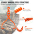 VEVOR Log Skidding Tongs, 45.7cm 2 Claw Log Lifting Tongs, Heavy Duty Rotating Steel Lumber Skidding Tongs, 350 kg Loading Capacity, Log Lifting, Handling, Dragging & Carrying Tool