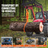 VEVOR Log Skidding Tongs, 45.7cm 2 Claw Log Lifting Tongs, Heavy Duty Rotating Steel Lumber Skidding Tongs, 350 kg Loading Capacity, Log Lifting, Handling, Dragging & Carrying Tool