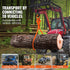 VEVOR Log Skidding Tongs, 81.3cm 2 Claw Log Lifting Tongs, Heavy Duty Steel Lumber Skidding Tongs, 700 kg Loading Capacity, Log Lifting, Handling, Dragging & Carrying Tool