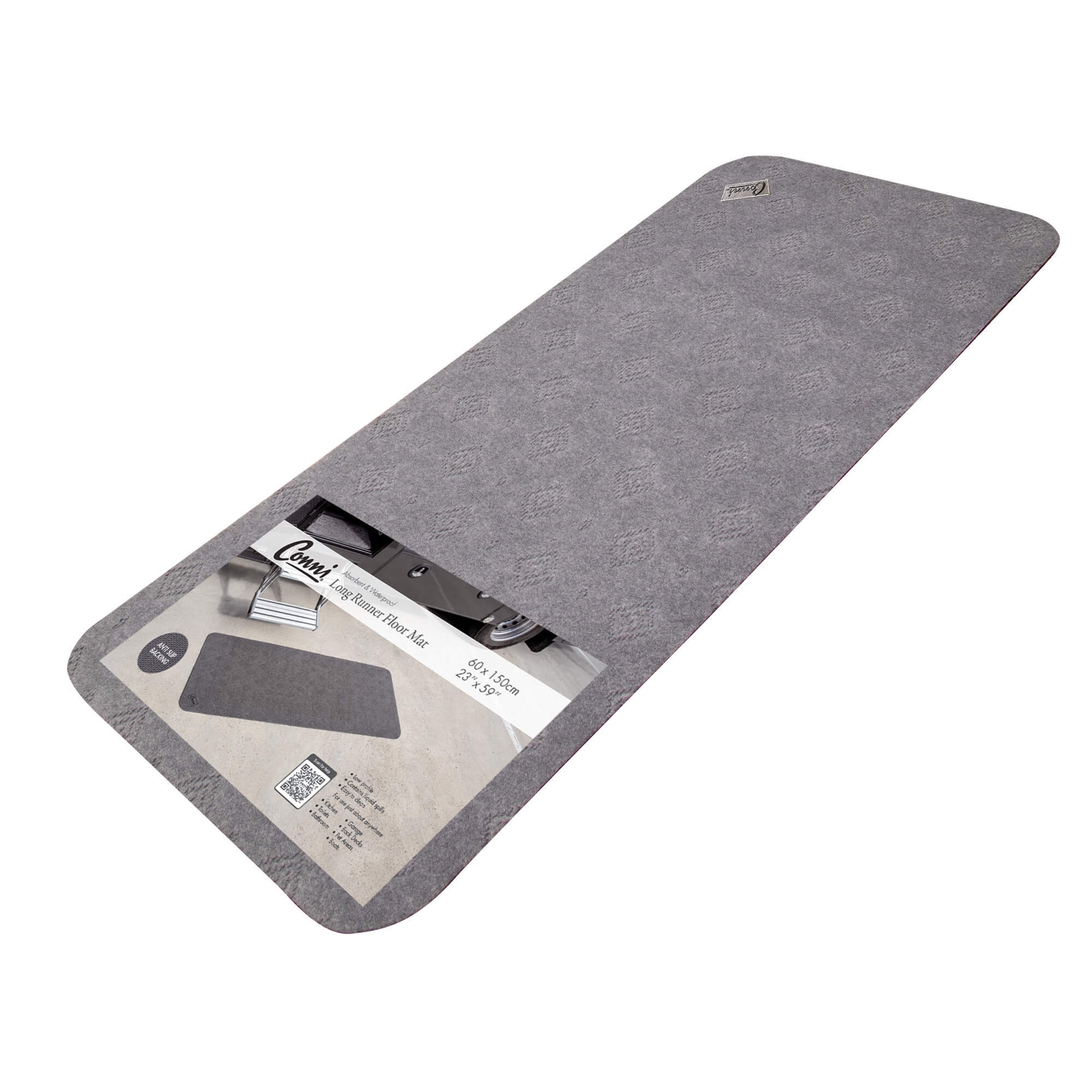 Conni Floor Mat - Long Runner (Grey)