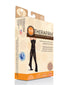 Therafirm Unisex Thigh-High Stockings Open Toe Moderate Support 20-30mmHg Black Small