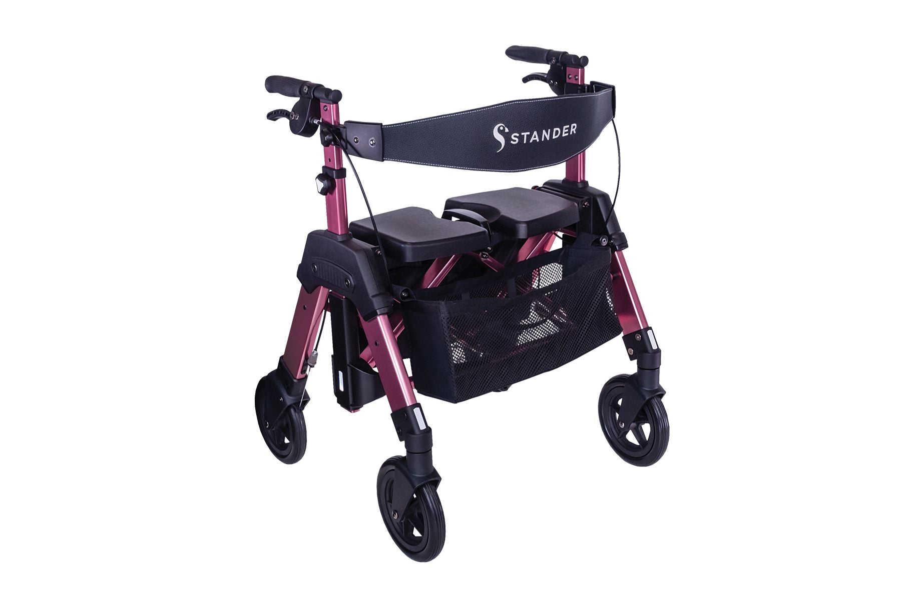 Wonder Rollator Heavy Duty (EZ Fold-N-Go Heavy Duty Rollator) - Regal Rose