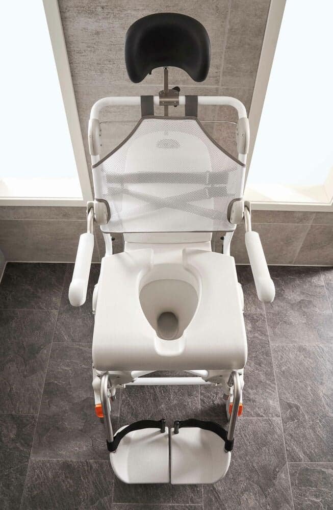 Etac Swift Mobil Tilt-2 Shower Commode with Pan Holder