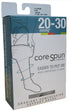 Core-Spun Unisex Socks Moderate Support 20-30mmHg Regular White X-Large