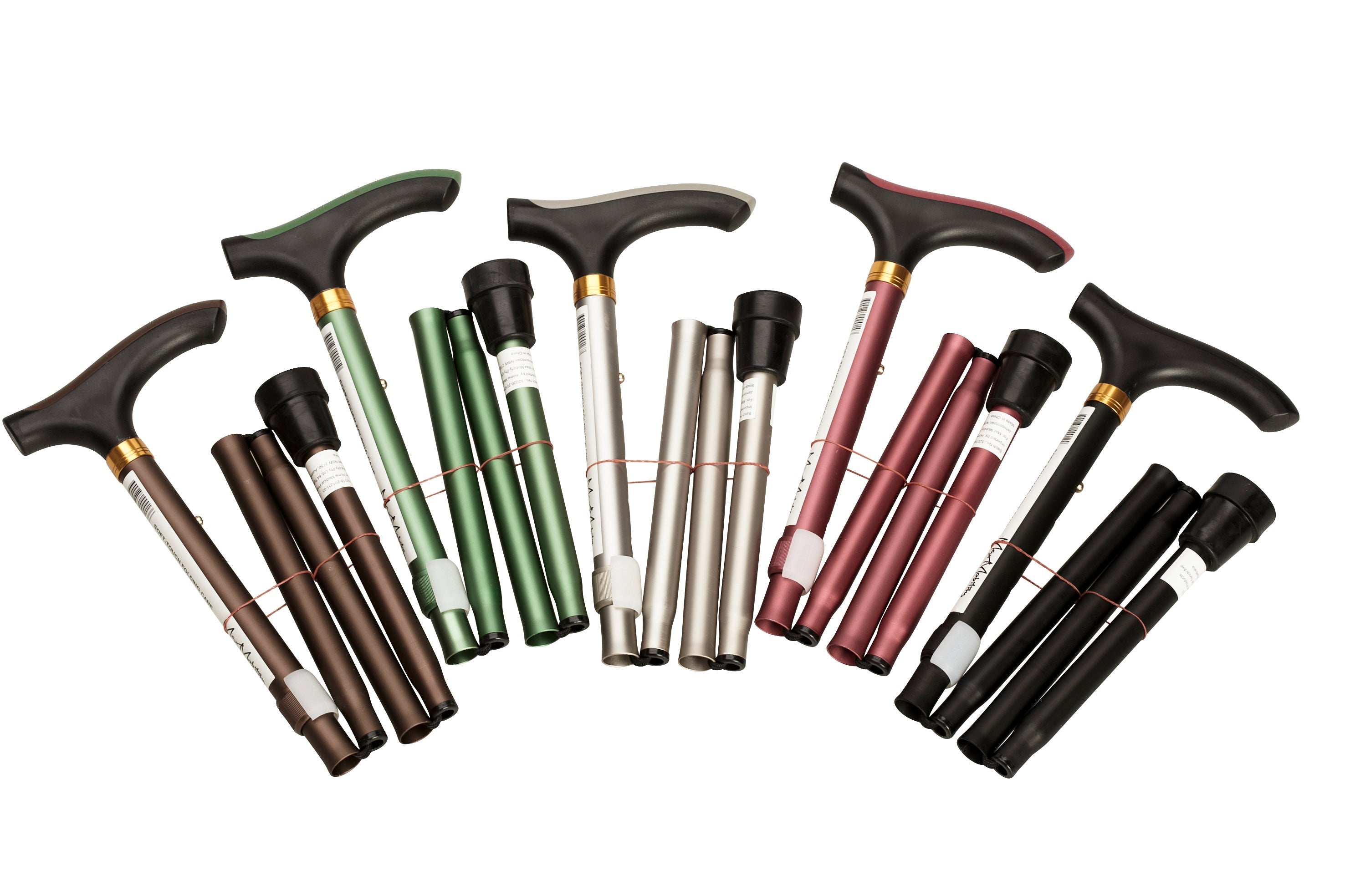 Max Mobility Aluminium Folding Cane - Black
