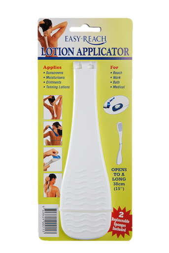 Easy-Reach Lotion Applicator White