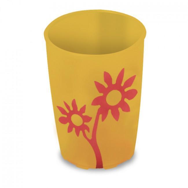 Ornamin Non Slip Cup, Flower Design